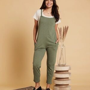 Natural by Known Supply Cadence Army Green Jumpsuit Women’s Medium